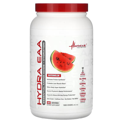 Metabolic Nutrition, Hydra EAA, Watermelon, 35.2 oz (1,000 g)