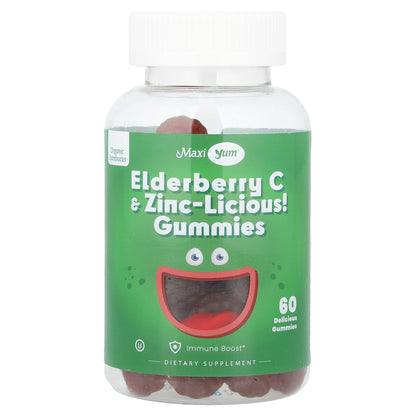 Maxi Health, Elderberry C & Zinc-Licious! Gummies, 60 Gummies