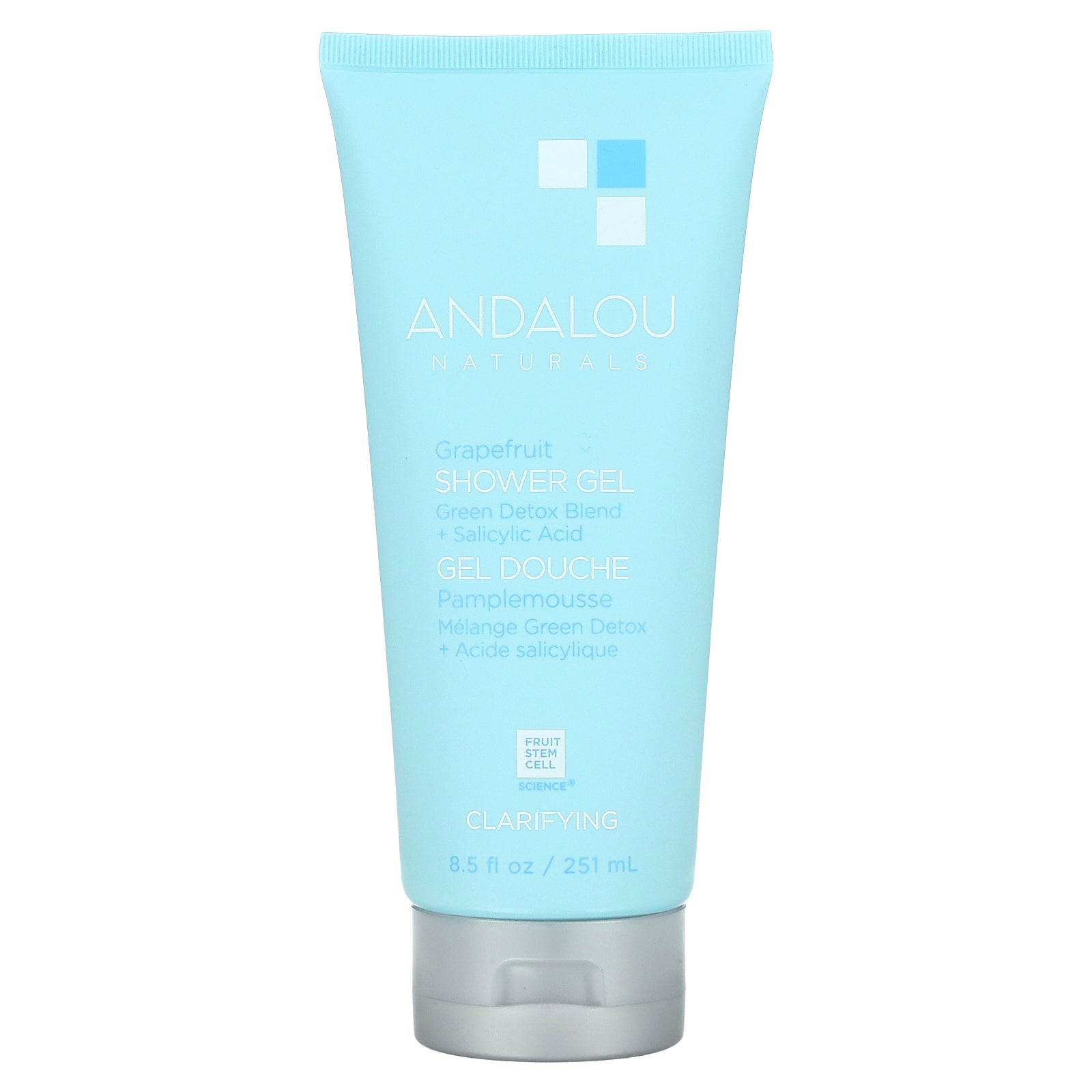 Andalou Naturals, Grapefruit Shower Gel, Clarifying, 8.5 fl oz (251 ml)