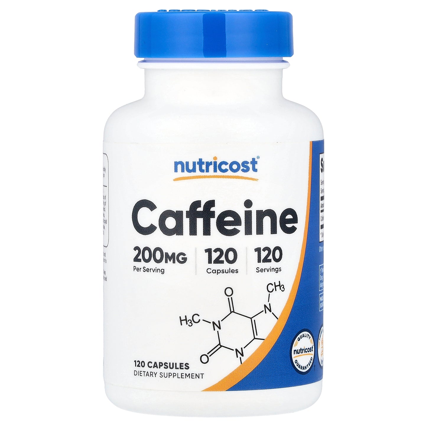 Nutricost, Caffeine, 200 mg, 120 Capsules