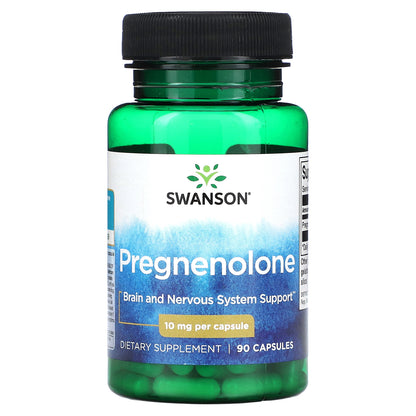 Swanson, Pregnenolone, 10 mg, 90 Capsules