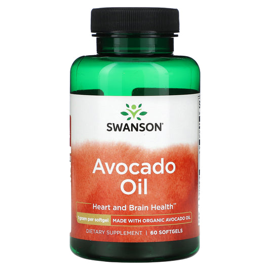 Swanson, Avocado Oil, 1,000 mg, 60 Softgels