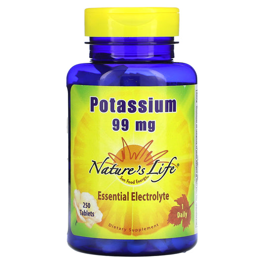 Nature's Life, Potassium, 99 mg, 250 Tablets