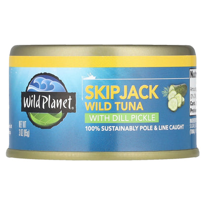 Wild Planet, SkipJack Wild Tuna with Dill Pickle, 3 oz (85 g)