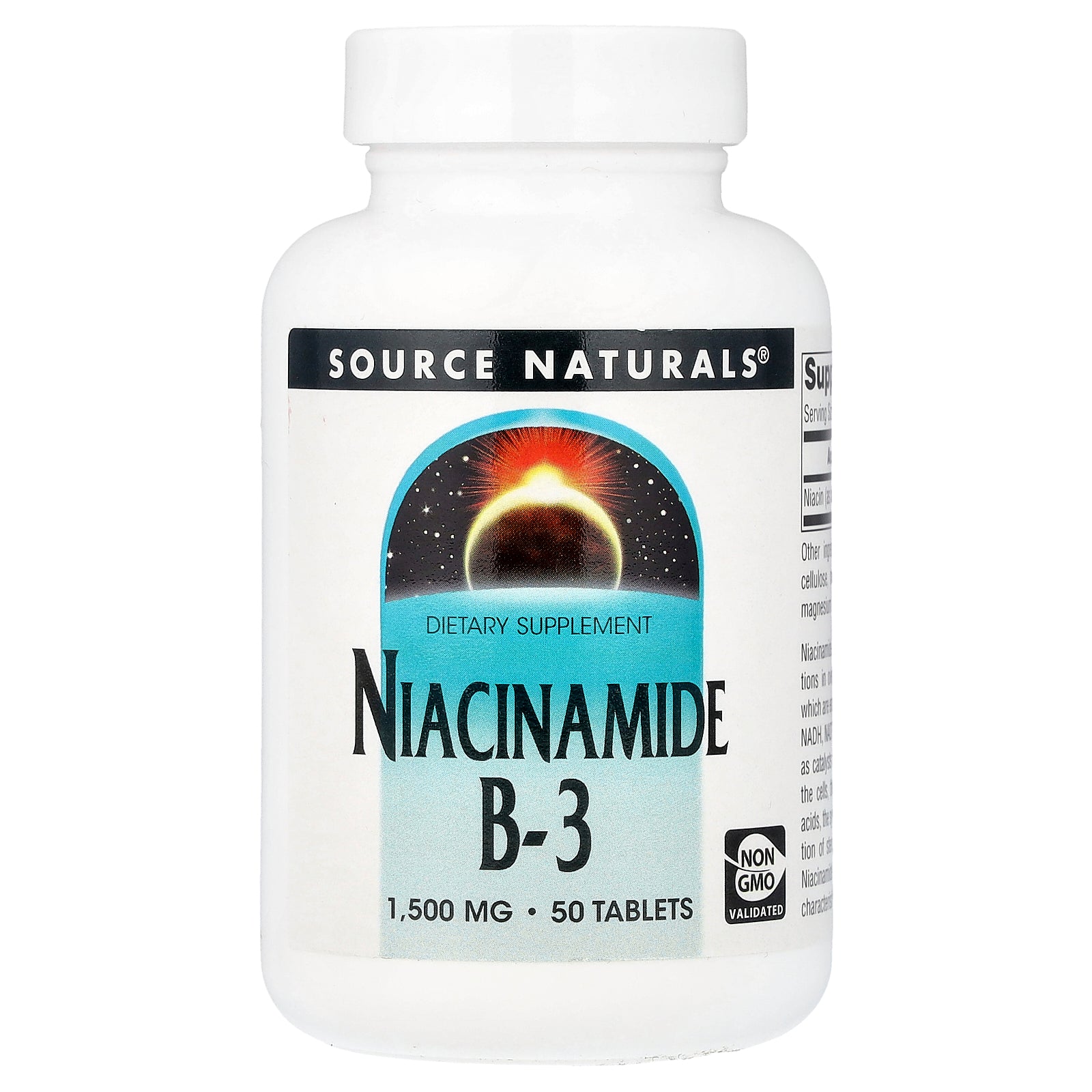 Source Naturals, Niacinamide B-3, 1,500 mg, 50 Tablets