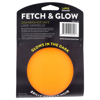 Spunky Pup, Fetch & Glow, Ball, Large, 1 Toy