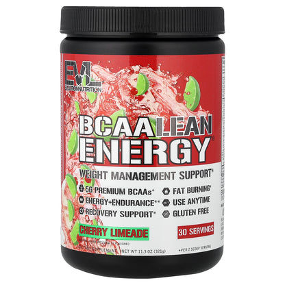 EVLution Nutrition, BCAA Lean Energy®, Cherry Limeade, 11.3 oz (321 g)