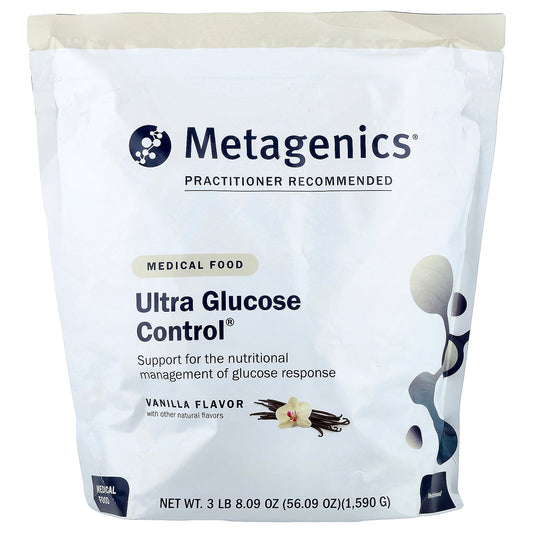 Metagenics, Ultra Glucose Control, Medical Food, Vanilla, 3 lbs (8.09 oz)