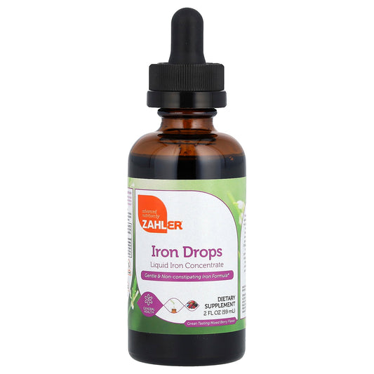 Zahler, Iron Drops, Great-Tasting Mixed Berry, 2 fl oz (59 ml)