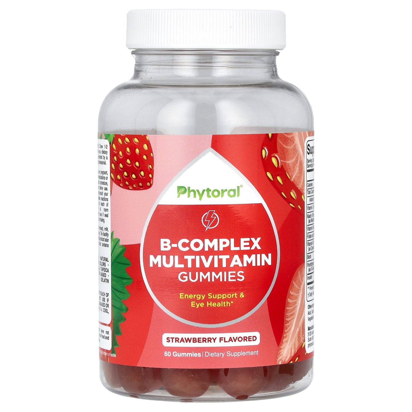 Phytoral, B-Complex Multivitamin Gummies, Strawberry , 60 Gummies