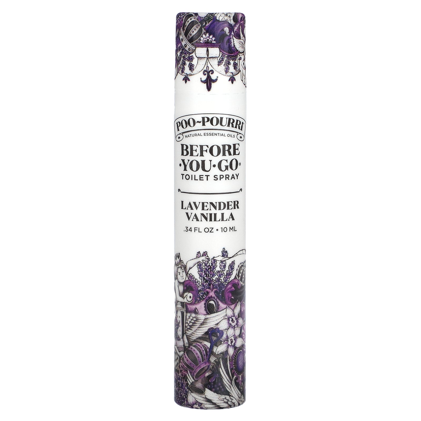 Poo-Pourri, Before-You-Go® Toilet Sprays, Lavender Vanilla, 0.34 fl oz (10 ml)