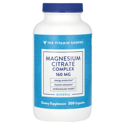 The Vitamin Shoppe, Magnesium Citrate Complex, 160 mg, 300 Capsules