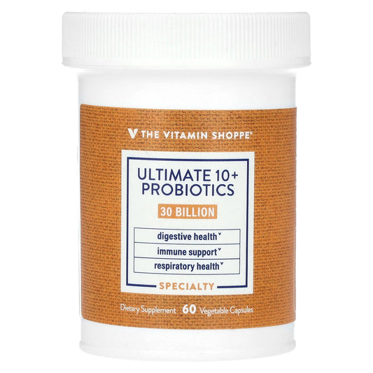 The Vitamin Shoppe, Ultimate 10+ Probiotics, 30 Billion CFU, 60 Vegetable Capsules