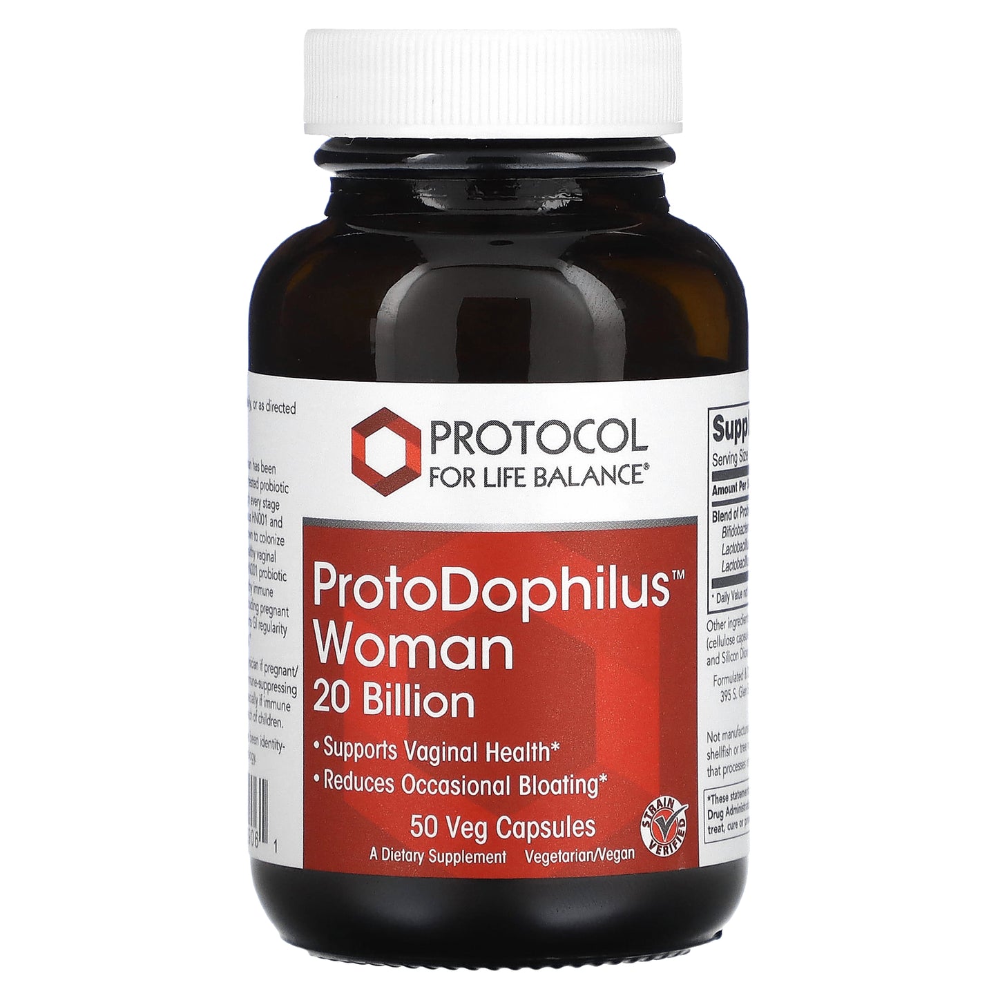 Protocol for Life Balance, ProtoDophilus Woman, 20 Billion, 50 Veg Capsules