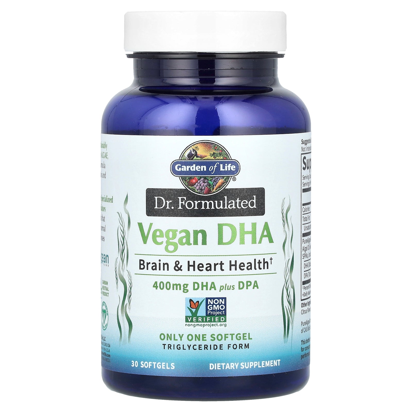 Garden of Life, Dr. Formulated Vegan DHA Plus DPA, 30 Softgels