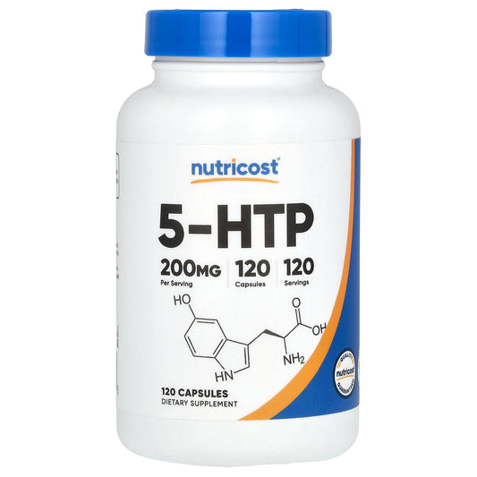 Nutricost, 5-HTP, 200 mg, 120 Capsules