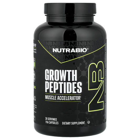 NutraBio, Growth Peptides, 196 Capsules