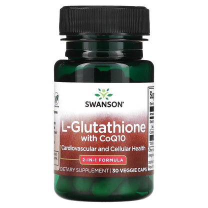 Swanson, L-Glutathione with CoQ10, 30 Veggie Caps