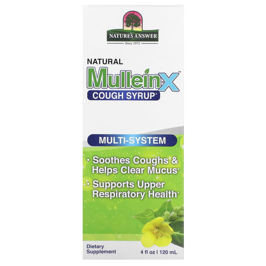 Nature's Answer, Natural Mullen-X Cough Syrup, Multi-System, 4 fl oz (120 ml)