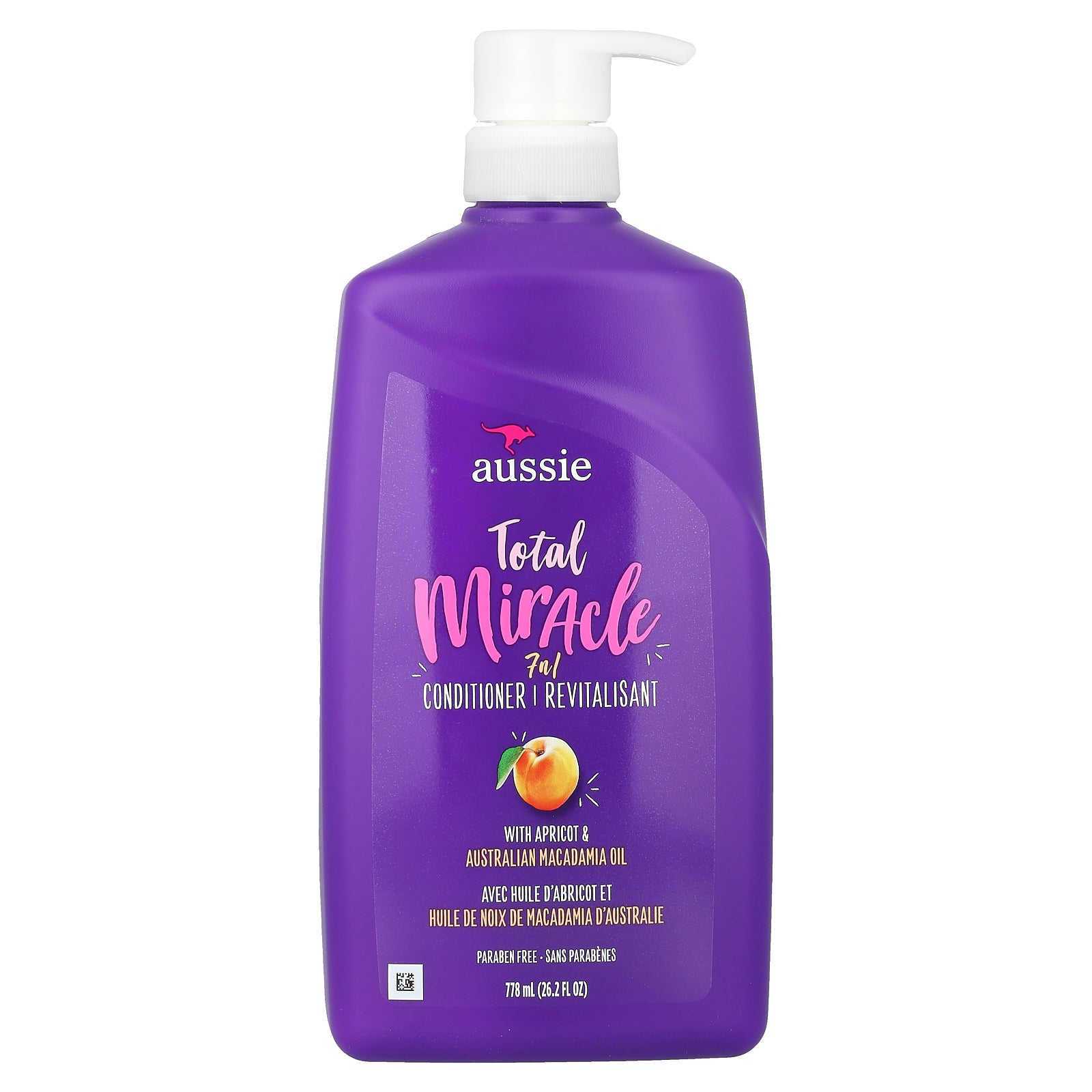 Aussie, Total Miracle, 7 in 1 Conditioner With Apricot & Australian Macadamia Oil, 26.2 fl oz (778 ml)