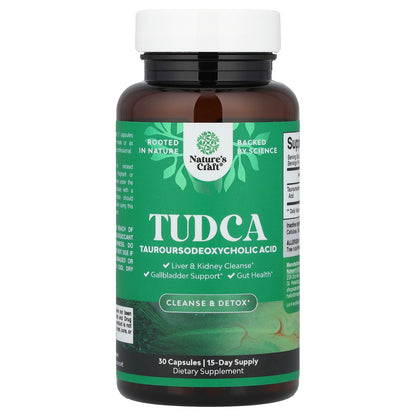 Nature's Craft, TUDCA, 30 Capsules (250 mg per Capsule)
