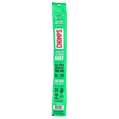 Chomps, Jalapeno Beef Stick, Medium, 1.15 oz (32 g)