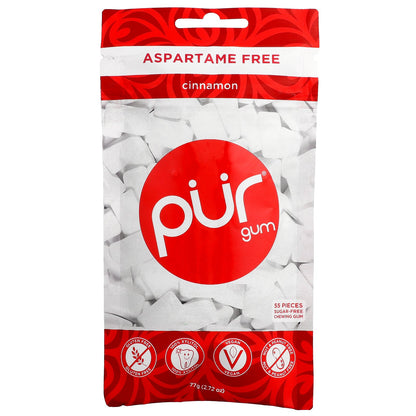 The PUR Company, Chewing Gum, Cinnamon, 55 Pieces, 2.72 oz (77 g)