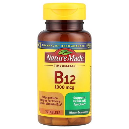 Nature Made, Vitamin B12, Time Release, 75 Tablets