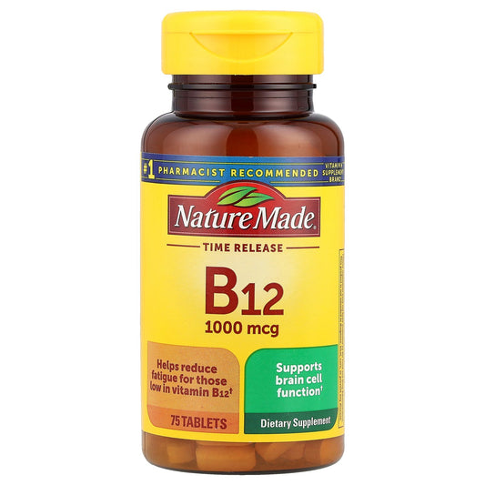 Nature Made, Vitamin B12, Time Release, 75 Tablets