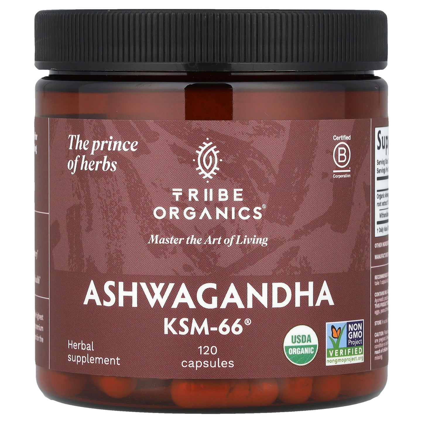 Tribe Organics, Ashwagandha KSM-66®, 120 Capsules