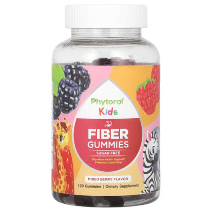 Phytoral, Kids, Fiber Gummies, Mixed Berry, 120 Gummies