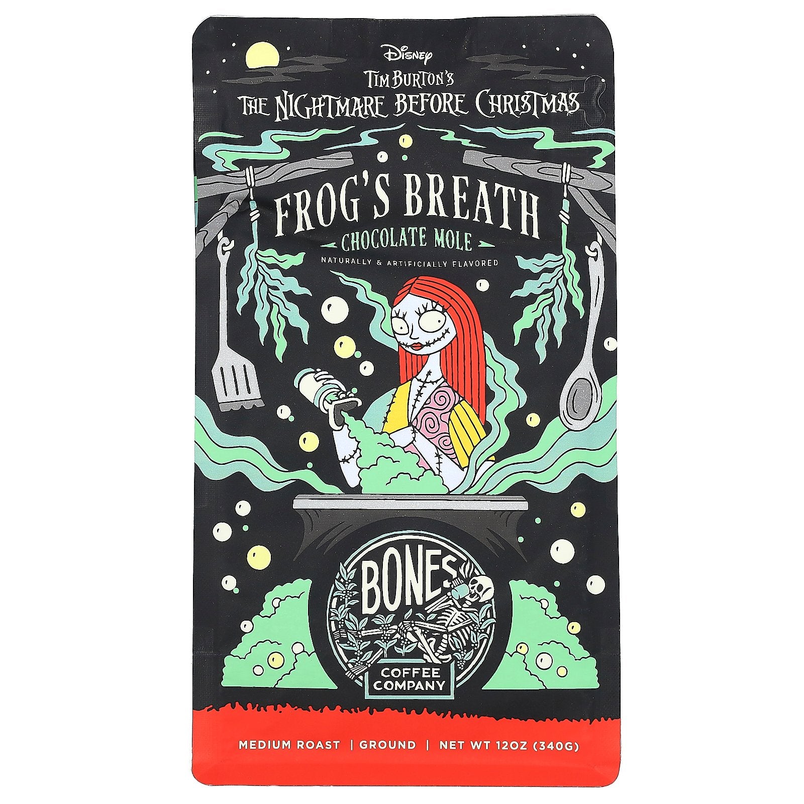 Bones Coffee Company, Frog's Breath, Chocolate Mole, Ground, Medium Roast, 12 oz (340 g)