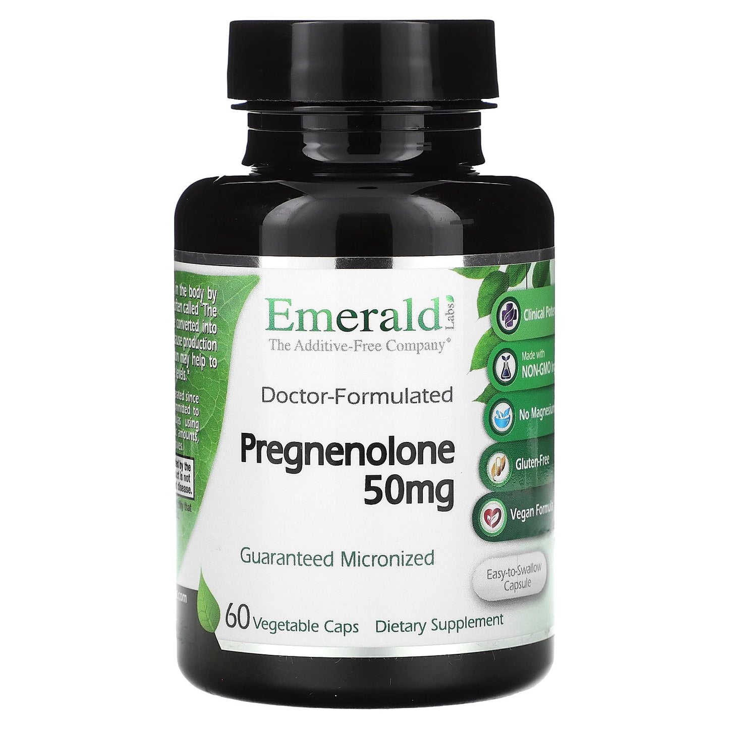 Emerald Laboratories, Pregnenolone, 60 Vegetable Caps