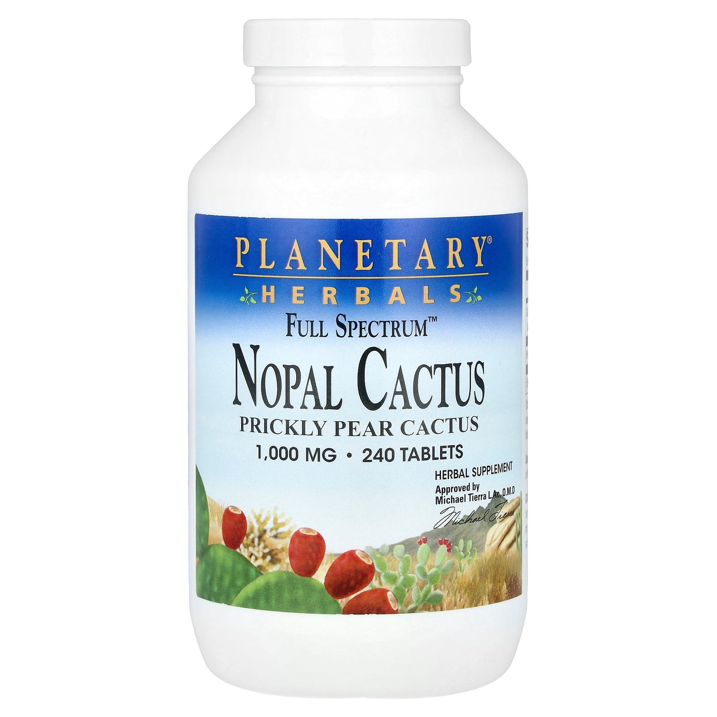 Planetary Herbals, Full Spectrum™ Nopal Cactus, 240 Tablets