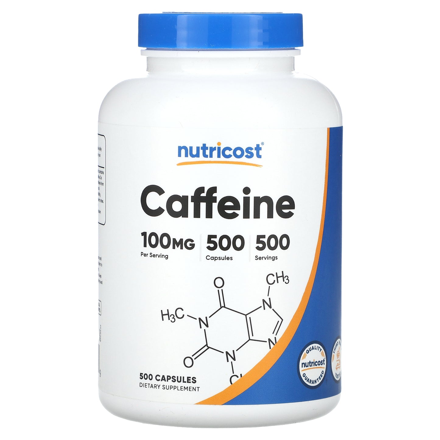 Nutricost, Caffeine , 100 mg , 500 Capsules