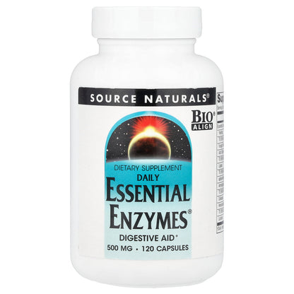 Source Naturals, Daily Essential Enzymes®, 500 mg, 120 Capsules