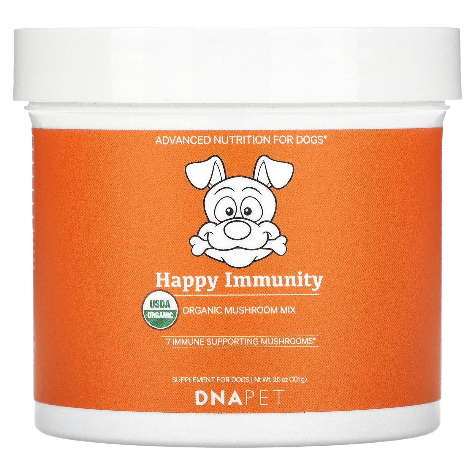 Codeage, DNA Pet, Happy Immunity, USDA Organic Mushroom Mix, For Dogs, 3.5 oz (101 g)