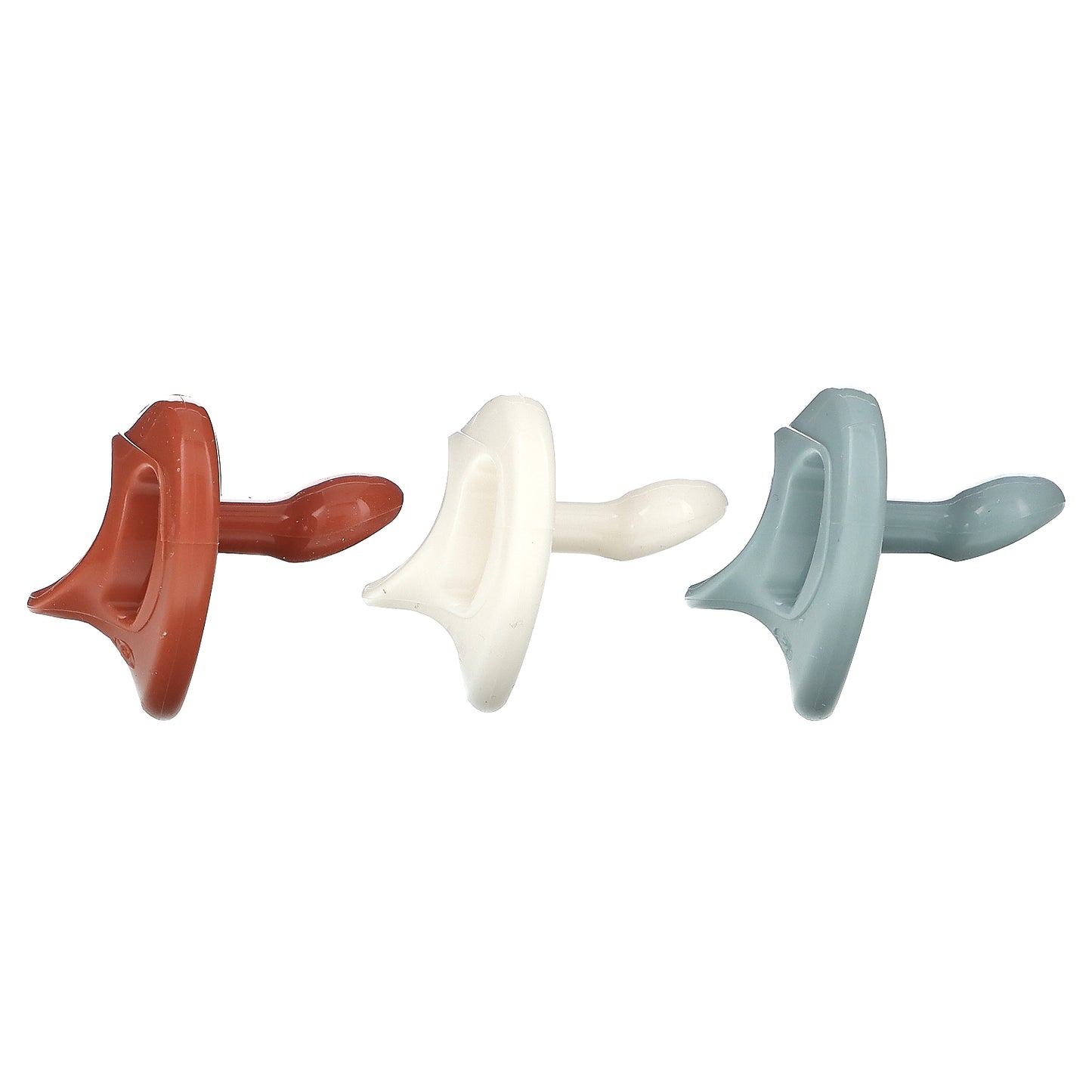 NUK, Comfy Silicone Pacifier, 0-6 Months, Earth Tones, 3 Pack