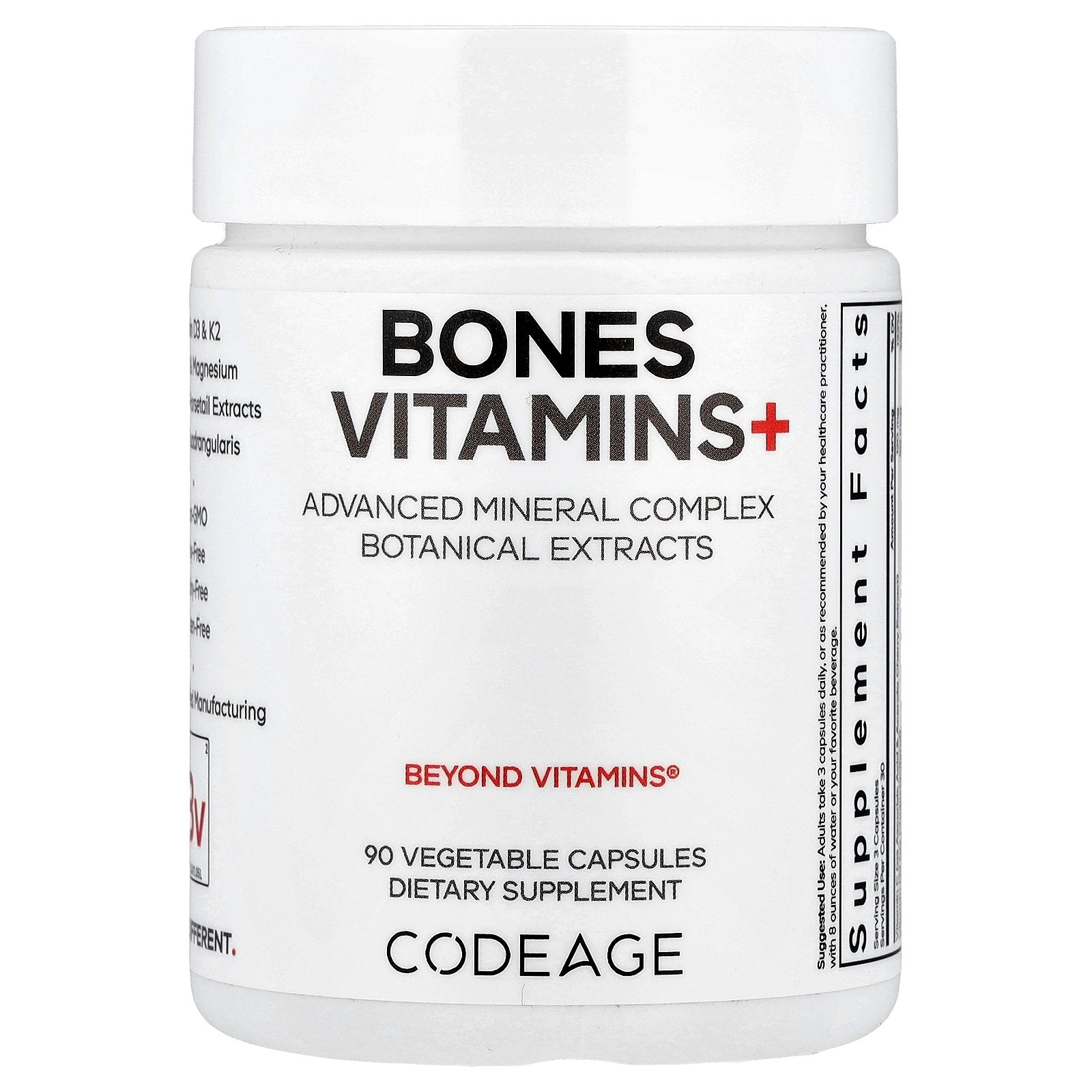 Codeage, Bones Vitamins+, 90 Vegetable Capsules