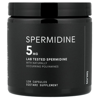 Toniiq, Spermidine, 120 Capsules, (2.5 mg per Capsule)