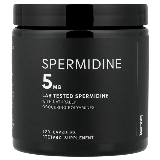 Toniiq, Spermidine, 120 Capsules, (2.5 mg per Capsule)