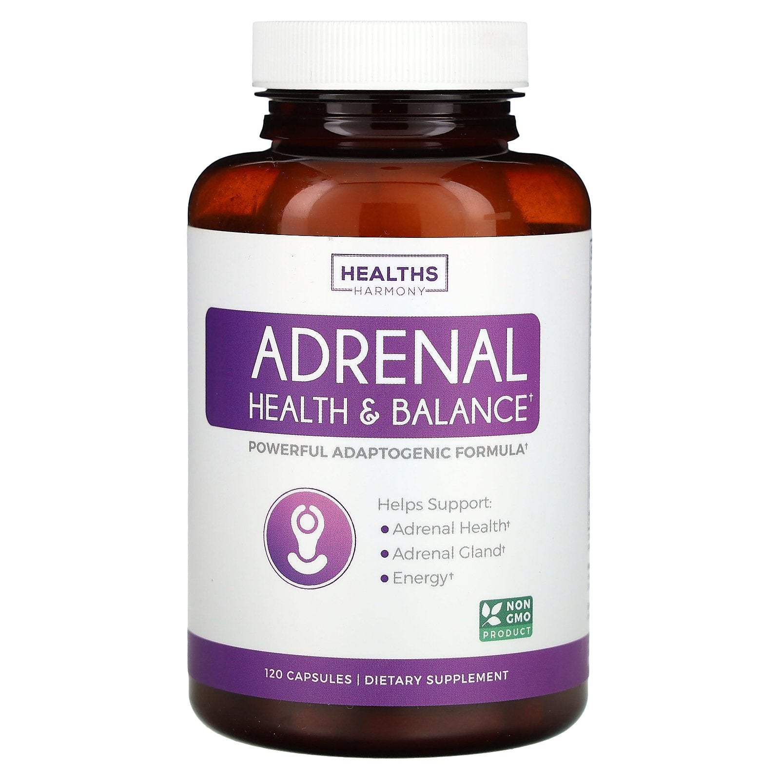 Healths Harmony, Adrenal Health & Balance, 120 Capsules