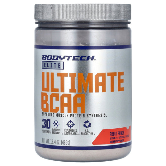 BodyTech, Elite, Ultimate BCAA, Fruit Punch, 16.4 oz (465 g)