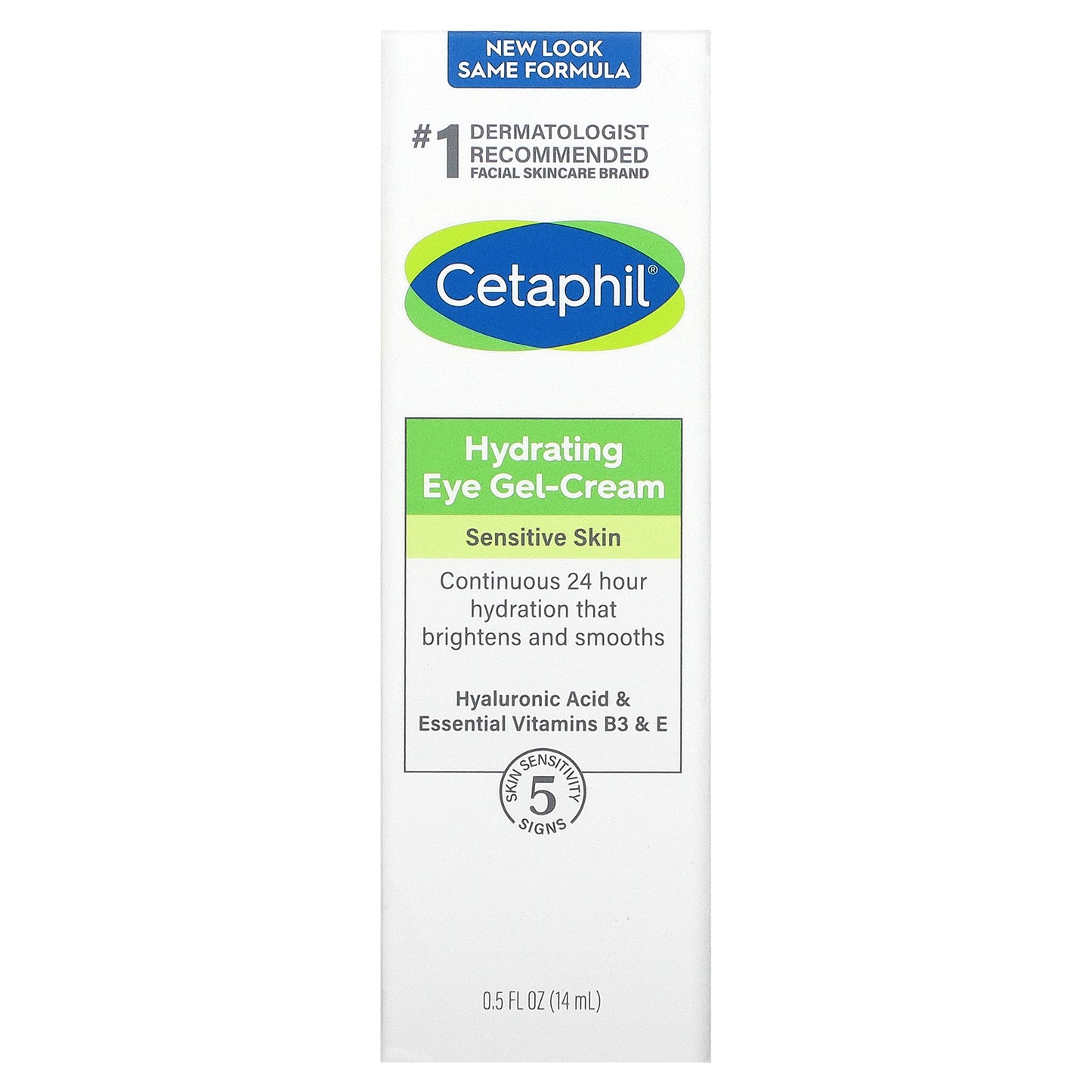 Cetaphil, Hydrating Eye Gel-Cream with Hyaluronic Acid, 0.5 fl oz (14 ml)