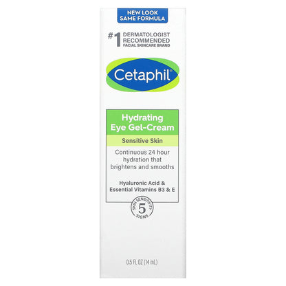 Cetaphil, Hydrating Eye Gel-Cream with Hyaluronic Acid, 0.5 fl oz (14 ml)