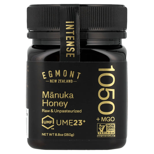 Egmont Honey, Manuka Honey, Raw & Unpasteurized, UMF™ 23+, 1,050 MGO+, 8.8 oz (250 g)
