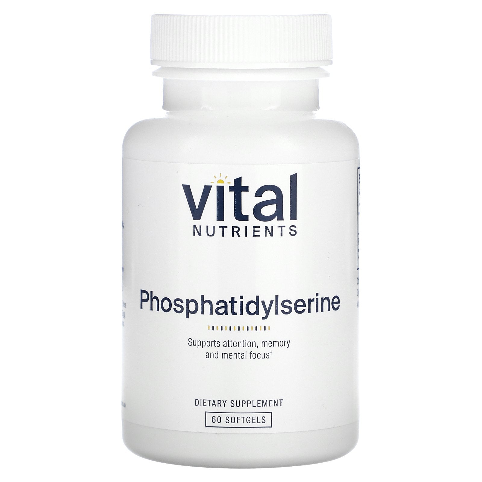 Vital Nutrients, Phosphatidylserine, 60 Softgels (150 mg per Softgel)