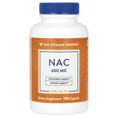 The Vitamin Shoppe, NAC, 600 mg, 100 Capsules