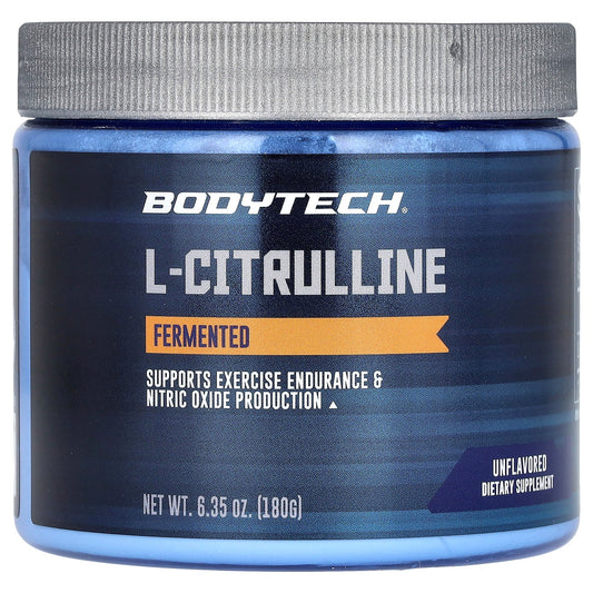 BodyTech, L-Citrulline, Fermented, Unflavored, 3 g, 6.35 oz (180 g)