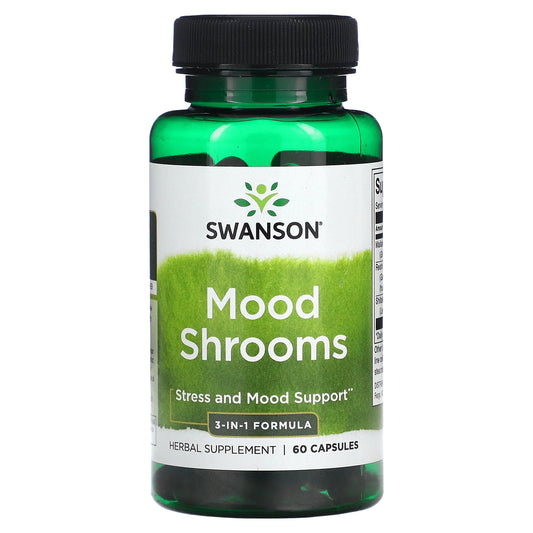 Swanson, Mood Shrooms, 60 Capsules